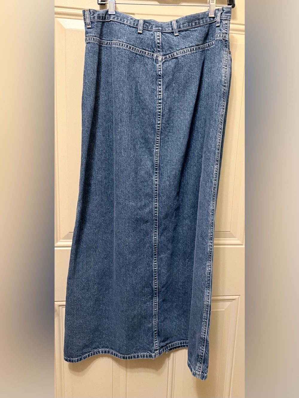 Eddie Bauer Cotton Denim Maxi Skirt Size 14 - Picture 3 of 5